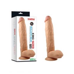 LoveToy - King-Sized Dildo 11 28 cm - Realistische Dildo - Nude