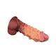 LoveToy - Extreme Dildo with Rope Pattern 26.5 cm - Brown Nude