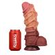 LoveToy - Extreme Dildo with Rope Pattern 26.5 cm - Brown Nude