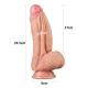 LoveToy - Dildo met Aderen 10 24.5 cm - Nude