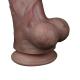 LoveToy - Dual Layered Silicone Dildo 29.5 cm (Ø 5.5 cm) - Brown