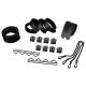 LOCKINK - 8-Bondage-Straps Restraint Set Black