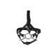 Head Harness with Spider Gag and Nose Hooks - Black