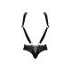 Uranus - Harness Style Open Back Jock Briefs with Suspender Straps - 