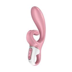 Hug Me - Rabbit Vibrator with Tongue Tip for Clitoris Stimulation - Pink