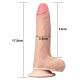 LoveToy - Sliding Skin Dildo 7 18 cm - Nude