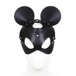 Black Mouse Leather Mask