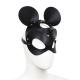 Black Mouse Leather Mask