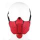 Neoprene Puppy Dog Red Mouth Mask