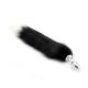 Steel Buttplug S Fox Tail Black