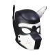 Neoprene Puppy Dog BDSM Hood L White Black