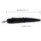 Fox Tail Plug Black Short