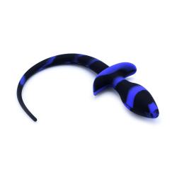 Anal Plug Dog Tail Black Blue