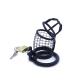 Chastity Cage Squares Black