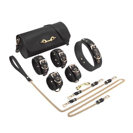 BDSM Deluxe 5 Item Kit - Black