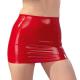 Latex Mini Skirt red 