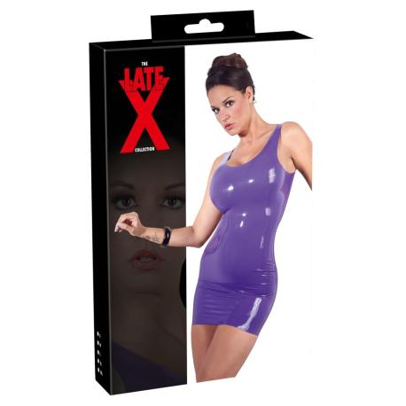 Latex Mini Dress purple 