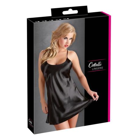 Satin Chemise Black 