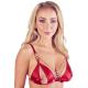 Bra and Suspender Set Red 