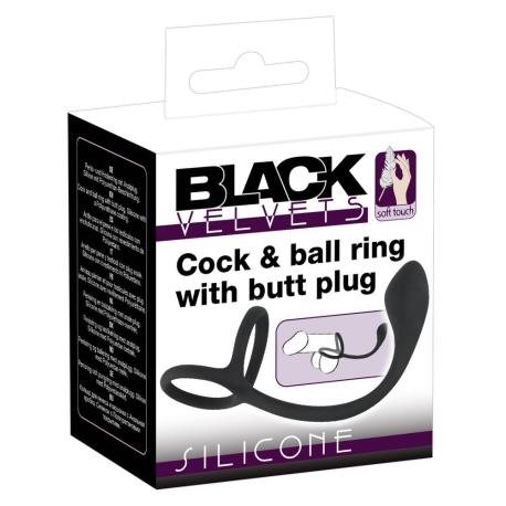 Black Velvets Cock Ball ring