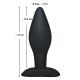 Black Velvets Large Plug