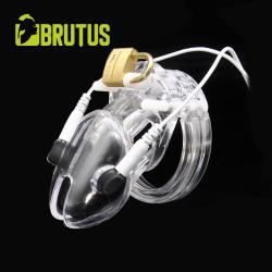 BRUTUS Volt Cage - Electro Chastity Cage - Clear