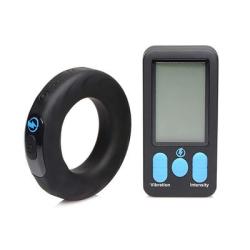 Vibrating and E-Stim Silicone Cockring Remote Control