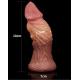 LoveToy - Dildo met Aderen 7 18 cm - Nude Bruin