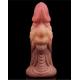 LoveToy - Dildo met Aderen 7 18 cm - Nude Bruin