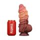 LoveToy - Extreme Dildo with Rope Pattern 24 cm - Brown Nude