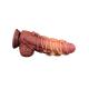 LoveToy - Extreme Dildo with Rope Pattern 24 cm - Brown Nude