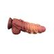 LoveToy - Extreme Dildo with Rope Pattern 24 cm - Brown Nude