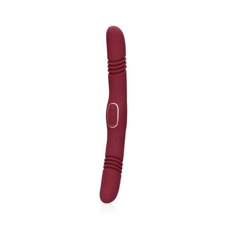 Double-Sided Thrusting Vibrator - Merlot Grape