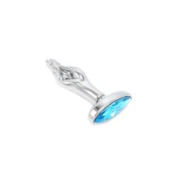 Fist Butplug Blue Gem S