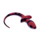 Anal Plug Dog Tail Black Red