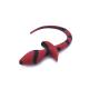 Anal Plug Dog Tail Black Red