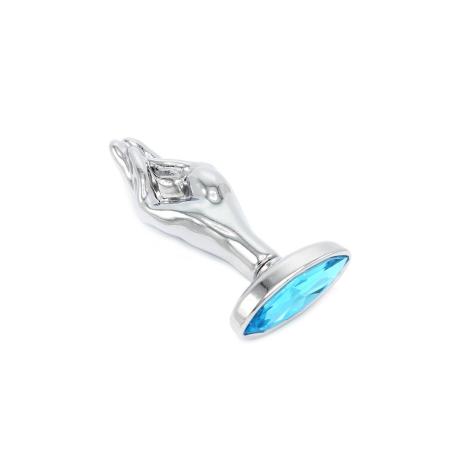 Fist Butplug Blue Gem M