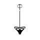 Tormentor - One Piece Choker G-String with Contour Peek-a-Boo Pouch - 