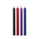 Teasing Wax Candles - 4 Pieces - Large - Multicolor