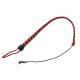 Leather Whip Black Red 90 cm