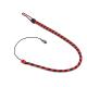 Leather Whip Black Red 90 cm