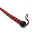 Leather Whip Black Red 90 cm