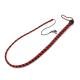 Leather Whip Black Red 140 cm