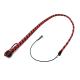 Leather Whip Black Red 120 cm