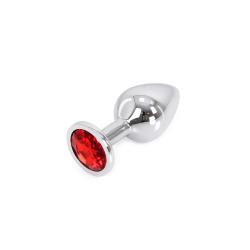 Buttplug Aluminium Red Medium