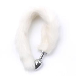 Fox Tail Plug White - Short