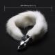 Fox Tail Plug White - Short