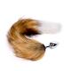 Fox Tail Plug Brown White - Short