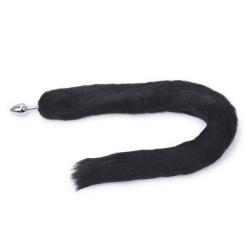 Fox Tail Plug Black Long