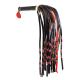 Sevanda Red Black Braided Tail Flogger